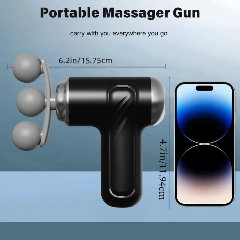 Triple mini fascia gun with 6 modes of exercise, - Image 4
