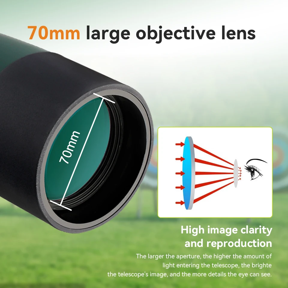 SVBONY 50/60/70/80 Spotting Scope Zoom Telescope - Image 5