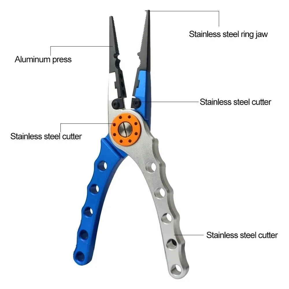 Fishing Pliers Line Cutter and Scissors Hook Remover - Image 3