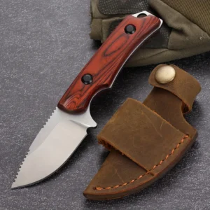 Camping Knives with Cowhide Sheath