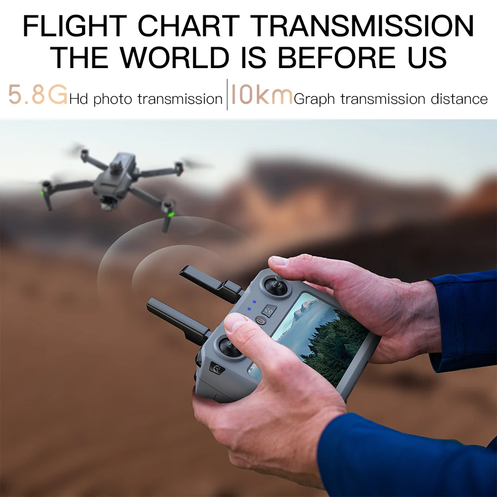 GPS Drone With 4K Camera 6KM Touch Screen - Image 4