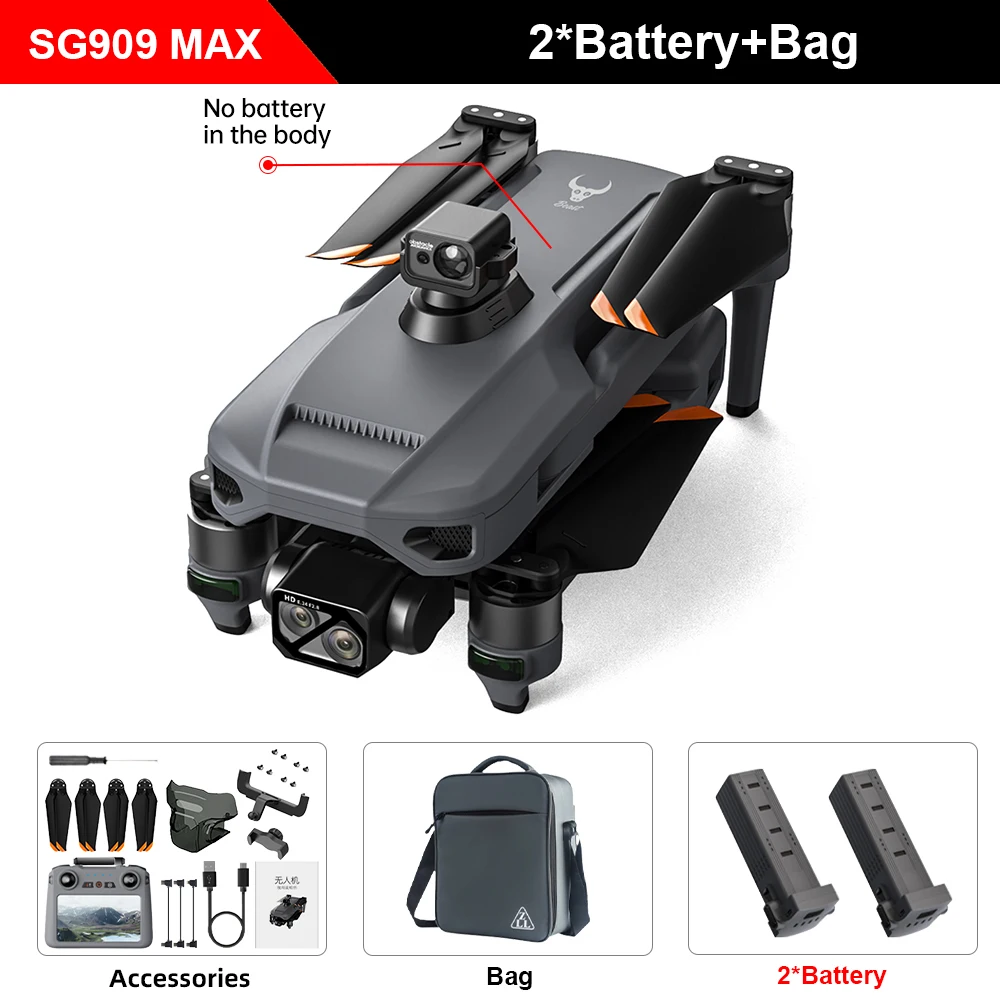 GPS Drone With 4K Camera 6KM Touch Screen