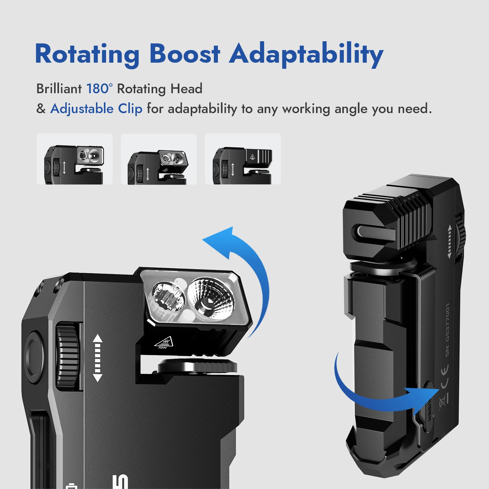 WUBEN G5 Rechargeable EDC Flashlight, 400 Lumens - Image 3